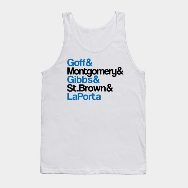 Join the Motor City Pride, Detroit Lions 2023 Super Bowl Run! Tank Top by BooTeeQue